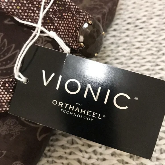 NIB Vionic Cocoa Sandals in Bronze Snake - Picture 13 of 16